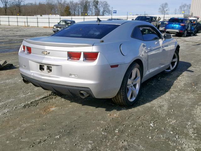 2G1FE1E36C9138942 - 2012 CHEVROLET CAMARO LS SILVER photo 4