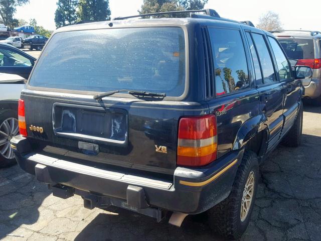 1J4GZ78Y7RC236397 - 1994 JEEP GRAND CHER BLACK photo 4