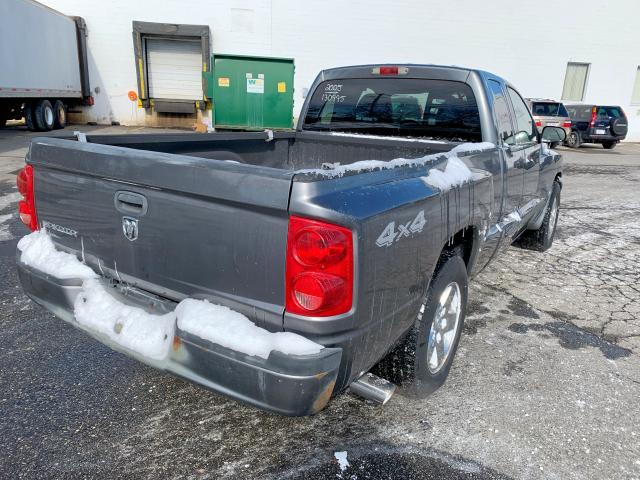 1D7HW42K75S117826 - 2005 DODGE DAKOTA SLT GRAY photo 3