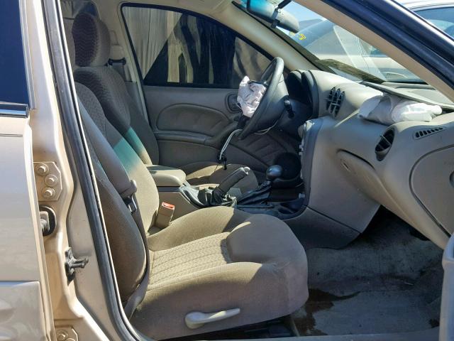 1G2NF52E11M520538 - 2001 PONTIAC GRAND AM S GOLD photo 5