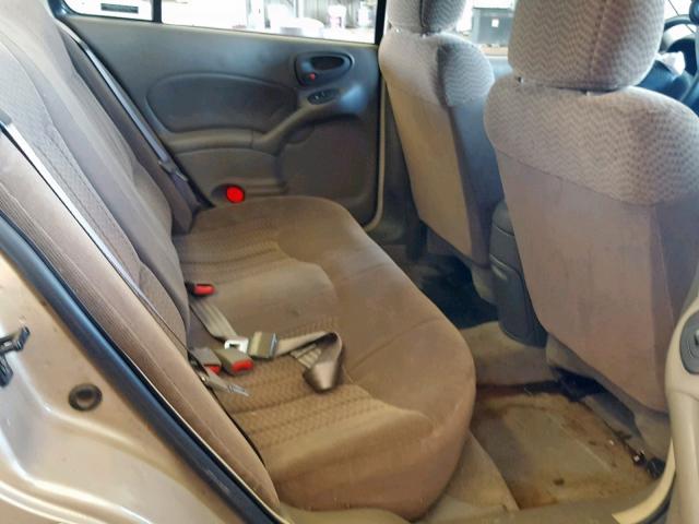 1G2NF52E11M520538 - 2001 PONTIAC GRAND AM S GOLD photo 6