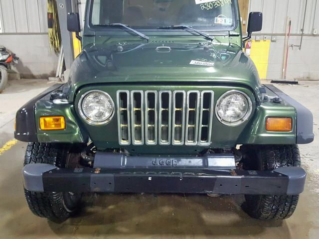 1J4FY29P8WP773209 - 1998 JEEP WRANGLER / GREEN photo 9