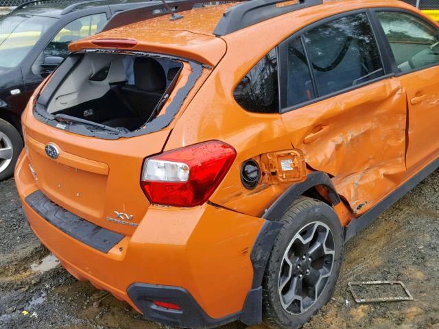 JF2GPAGC7D2887043 - 2013 SUBARU XV CROSSTR ORANGE photo 9