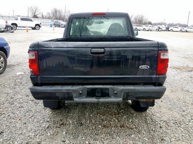 1FTYR10U93PA34645 - 2003 FORD RANGER BLACK photo 6