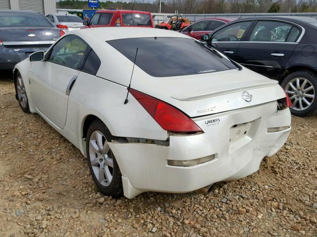 JN1AZ34D94T160412 - 2004 NISSAN 350Z COUPE WHITE photo 3