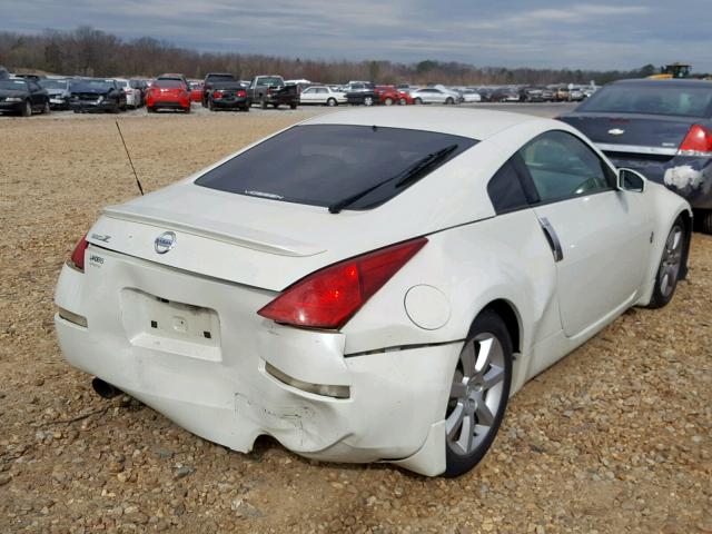 JN1AZ34D94T160412 - 2004 NISSAN 350Z COUPE WHITE photo 4