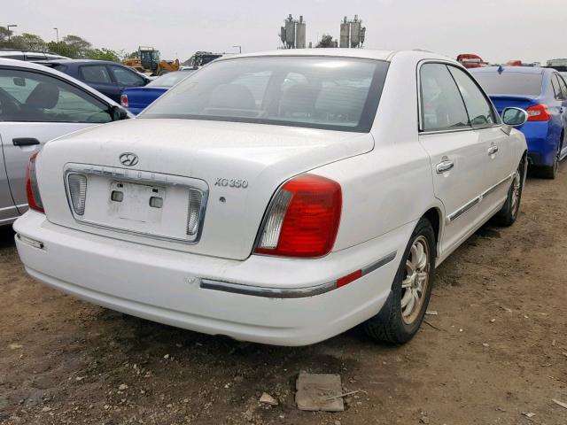 KMHFU45E04A319002 - 2004 HYUNDAI XG 350 WHITE photo 4