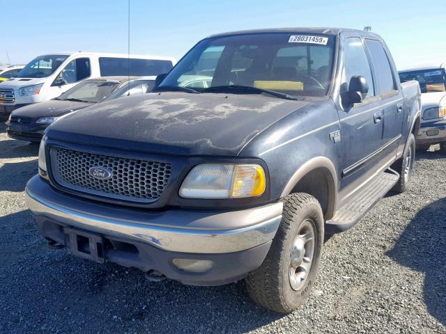 1FTRW08L31KA24917 - 2001 FORD F150 SUPER BLACK photo 2