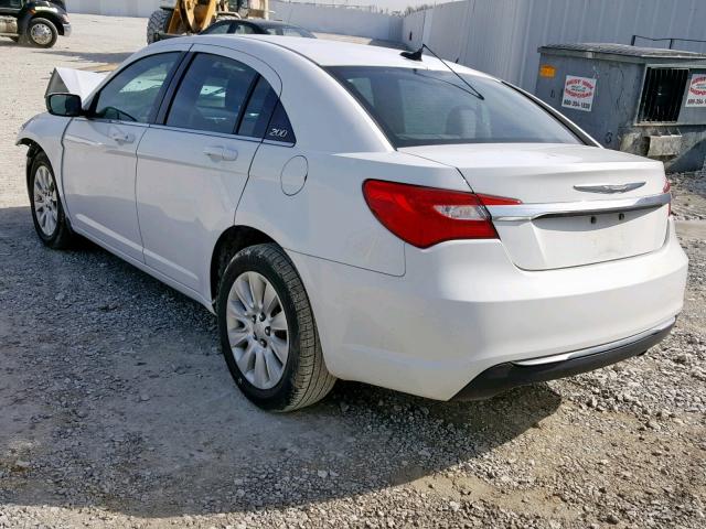 1C3CCBAB7CN222949 - 2012 CHRYSLER 200 LX WHITE photo 3