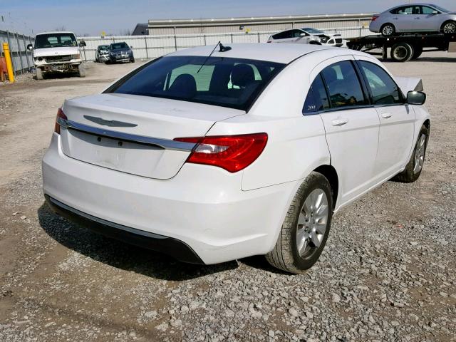 1C3CCBAB7CN222949 - 2012 CHRYSLER 200 LX WHITE photo 4