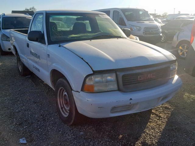 1GTCS14W128224569 - 2002 GMC SONOMA WHITE photo 1