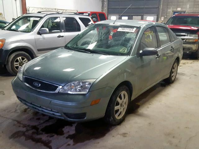 1FAFP34N85W300036 - 2005 FORD FOCUS ZX4 TEAL photo 2