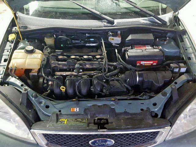 1FAFP34N85W300036 - 2005 FORD FOCUS ZX4 TEAL photo 7