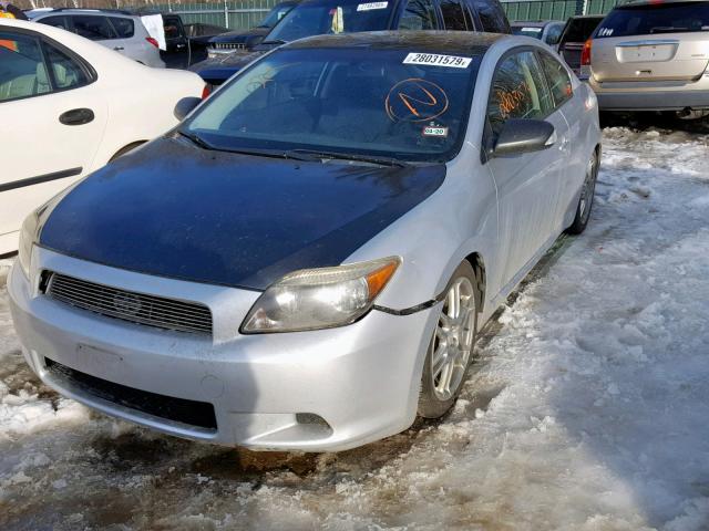 JTKDE177660087206 - 2006 TOYOTA SCION TC SILVER photo 2