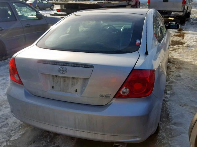 JTKDE177660087206 - 2006 TOYOTA SCION TC SILVER photo 4