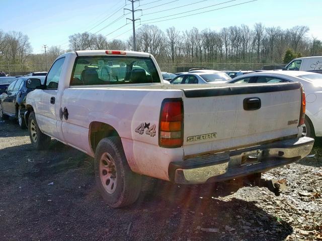 1GTEK14T55Z250900 - 2005 GMC NEW SIERRA WHITE photo 3