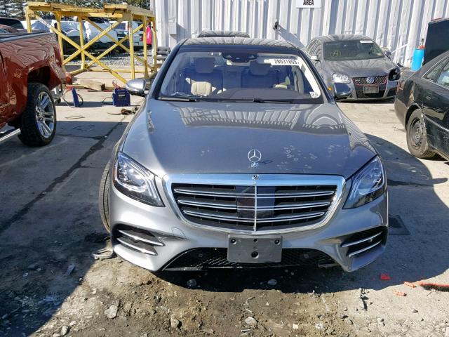 WDDUG8GB5KA446781 - 2019 MERCEDES-BENZ S 560 4MAT SILVER photo 9