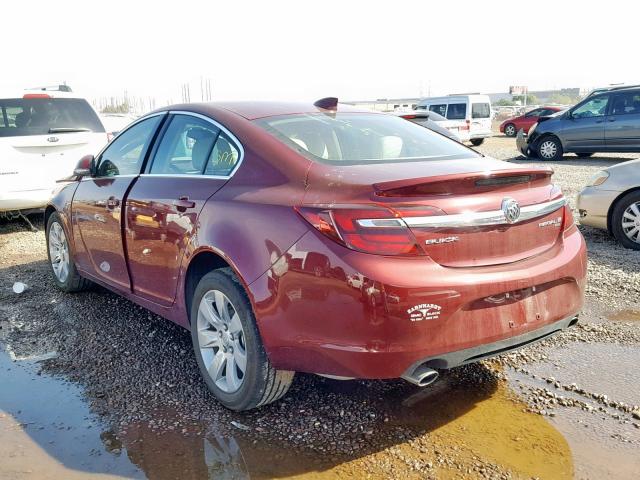 2G4GL5EX0H9106776 - 2017 BUICK REGAL SPOR MAROON photo 3