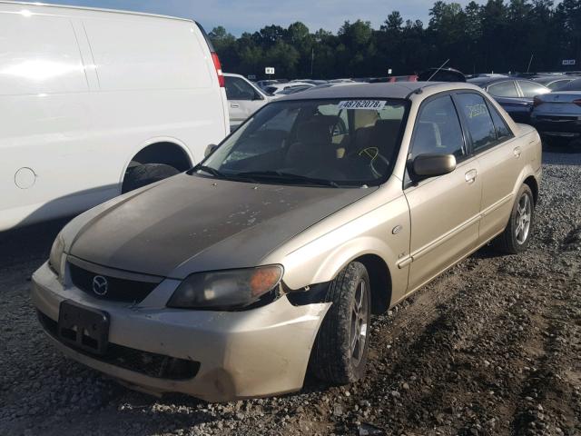 JM1BJ225830129506 - 2003 MAZDA PROTEGE DX TAN photo 2