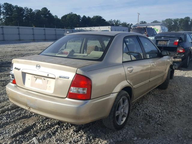 JM1BJ225830129506 - 2003 MAZDA PROTEGE DX TAN photo 4