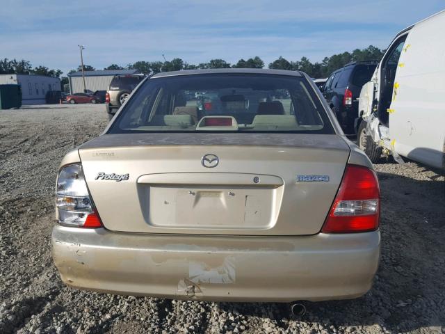 JM1BJ225830129506 - 2003 MAZDA PROTEGE DX TAN photo 9