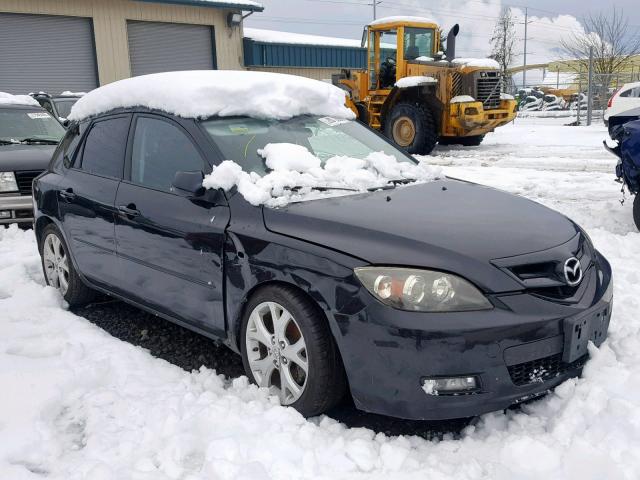 JM1BK144X71764593 - 2007 MAZDA 3 HATCHBAC BLACK photo 1