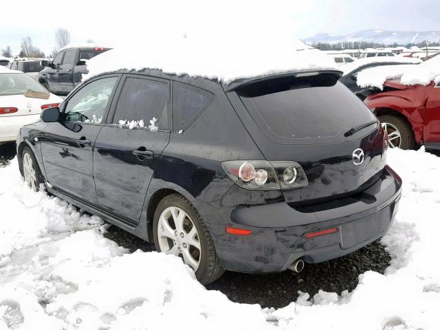 JM1BK144X71764593 - 2007 MAZDA 3 HATCHBAC BLACK photo 3