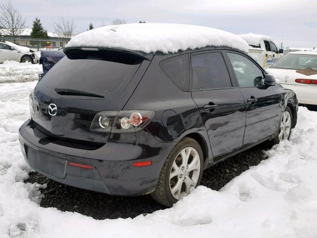 JM1BK144X71764593 - 2007 MAZDA 3 HATCHBAC BLACK photo 4