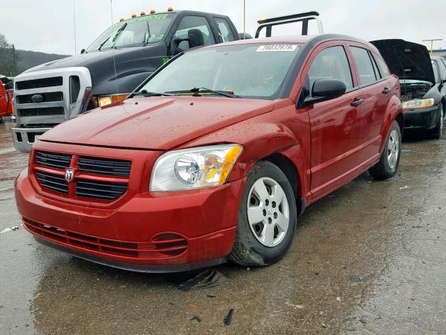 1B3HB28B87D322064 - 2007 DODGE CALIBER RED photo 2