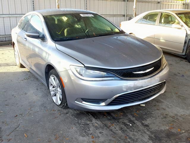 1C3CCCAB0GN140847 - 2016 CHRYSLER 200 LIMITE GRAY photo 1