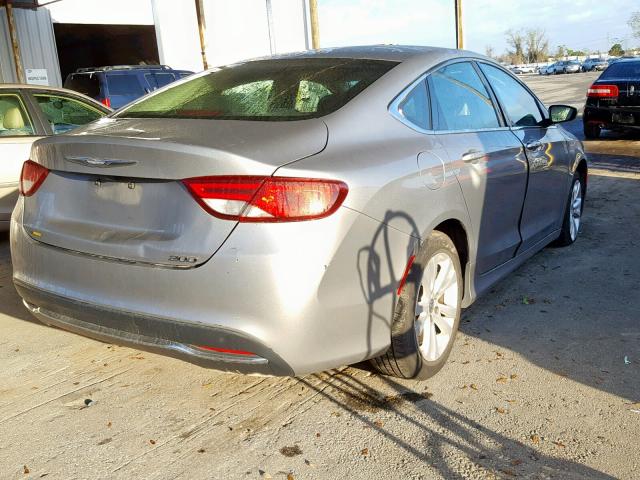 1C3CCCAB0GN140847 - 2016 CHRYSLER 200 LIMITE GRAY photo 4