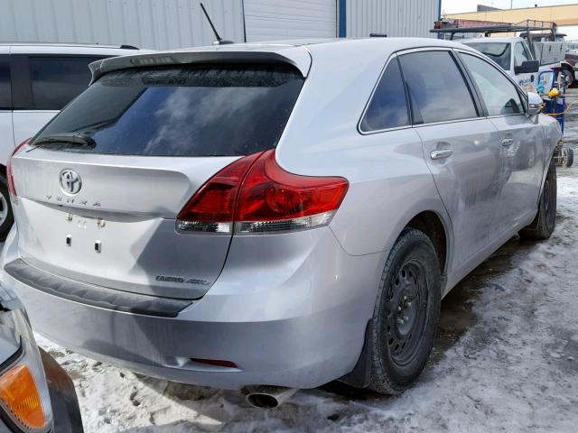 4T3BA3BB2EU064937 - 2014 TOYOTA VENZA LE SILVER photo 4