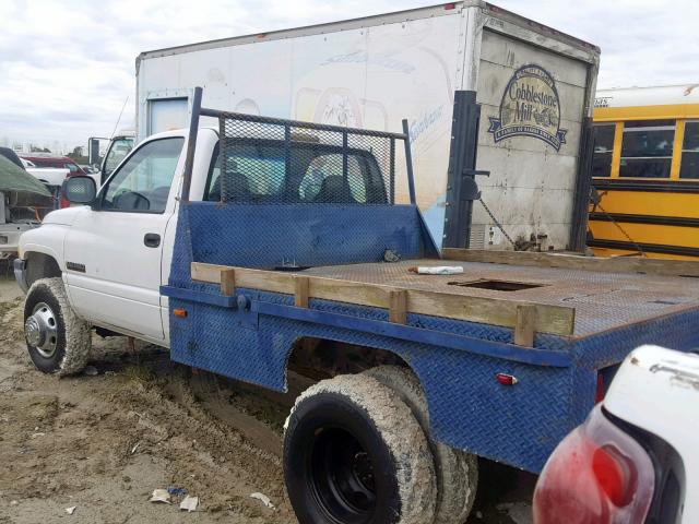 3B6MC36671M503176 - 2001 DODGE RAM 3500 WHITE photo 3