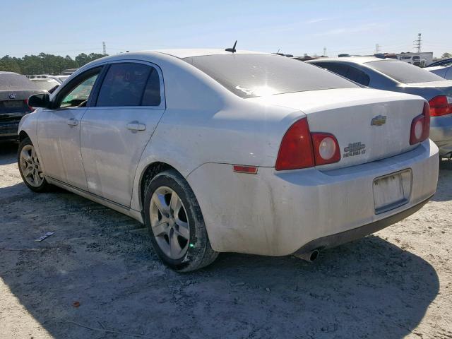1G1ZC5EB9AF273306 - 2010 CHEVROLET MALIBU 1LT WHITE photo 3