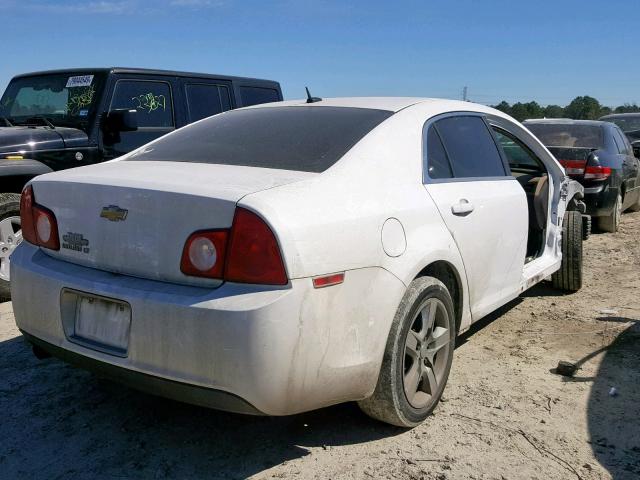 1G1ZC5EB9AF273306 - 2010 CHEVROLET MALIBU 1LT WHITE photo 4