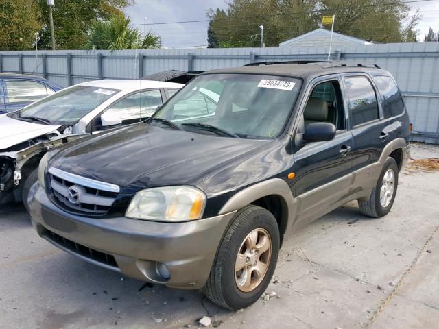 4F2CZ06143KM02776 - 2003 MAZDA TRIBUTE ES BLACK photo 2