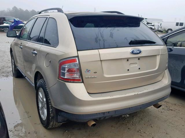 2FMDK36C37BA29270 - 2007 FORD EDGE SE BEIGE photo 3