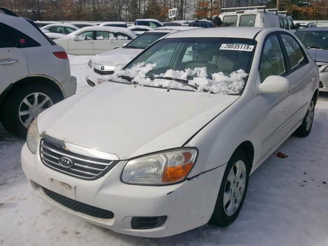 KNAFE121075400173 - 2007 KIA SPECTRA EX WHITE photo 2