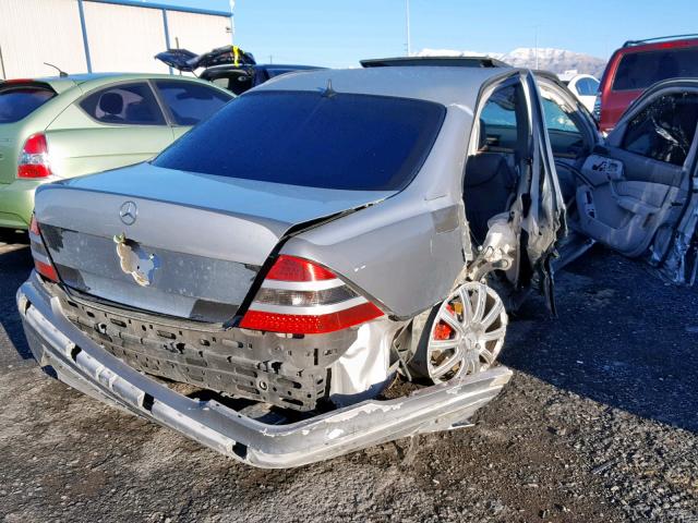 WDBNG70J32A277451 - 2002 MERCEDES-BENZ S 430 SILVER photo 4