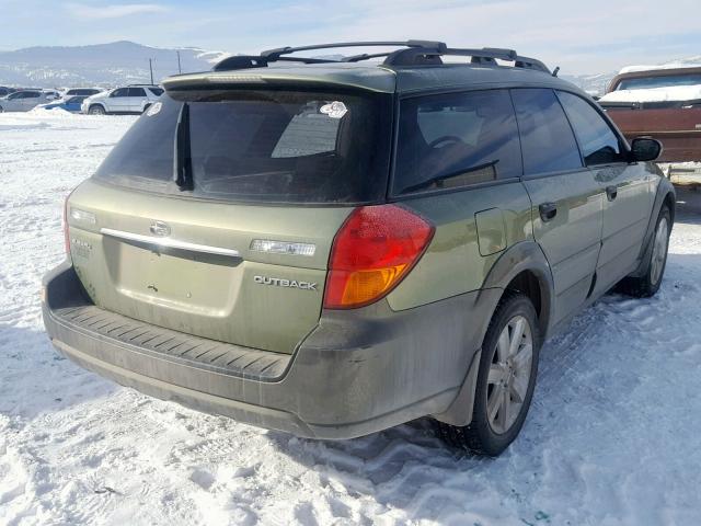 4S4BP61CX67325380 - 2006 SUBARU LEGACY OUT GREEN photo 4