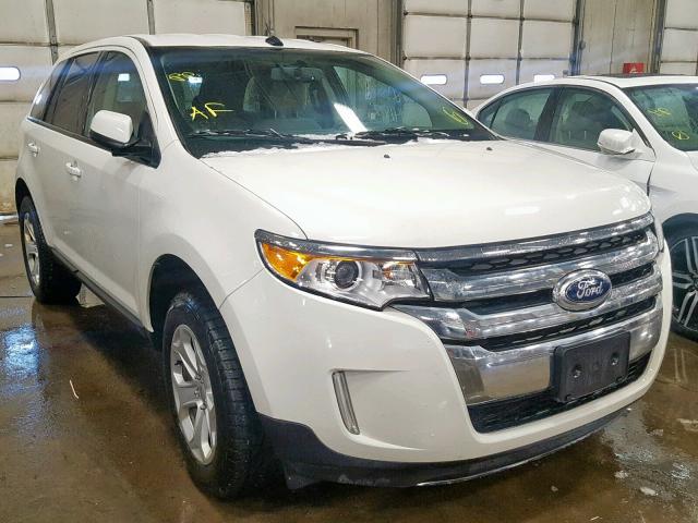 2FMDK3JC4CBA46032 - 2012 FORD EDGE SEL WHITE photo 1