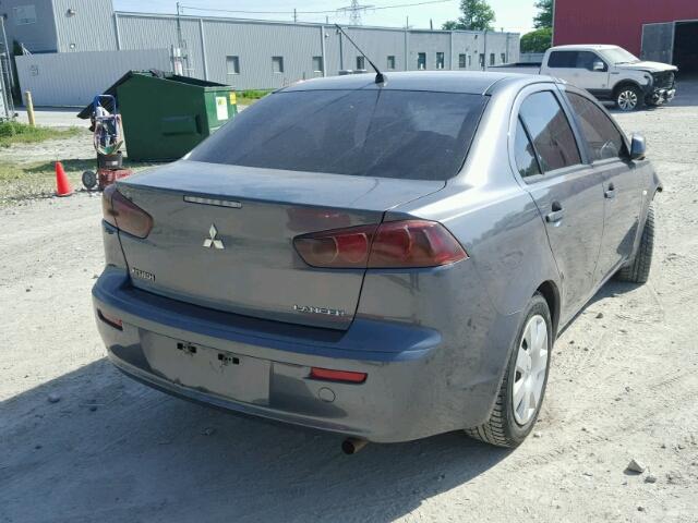 JA3AU16U69U611857 - 2009 MITSUBISHI LANCER DE GRAY photo 4