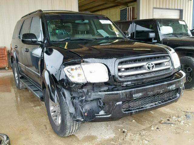 5TDZT38A94S233214 - 2004 TOYOTA SEQUOIA LI BLACK photo 1