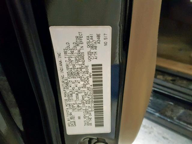 5TDZT38A94S233214 - 2004 TOYOTA SEQUOIA LI BLACK photo 10