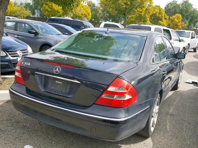 WDBUF56J26A833541 - 2006 MERCEDES-BENZ E 350 BLACK photo 4