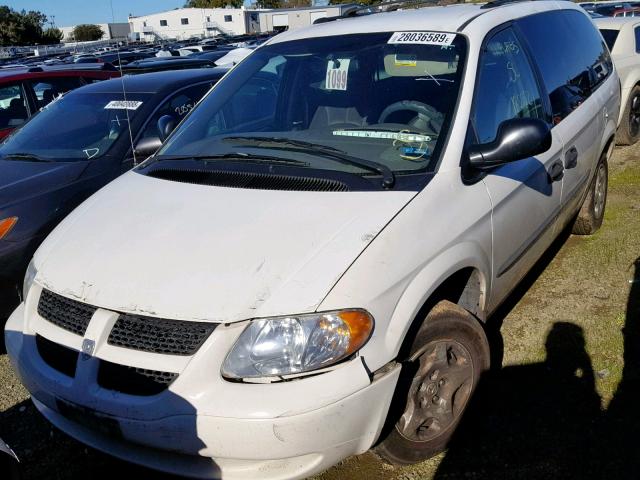 1D4GP24343B314479 - 2003 DODGE GRAND CARA WHITE photo 2