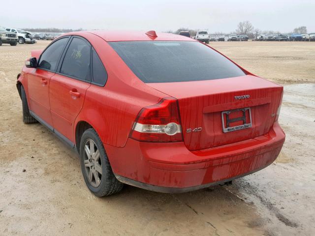 YV1MS382372289175 - 2007 VOLVO S40 2.4I RED photo 3