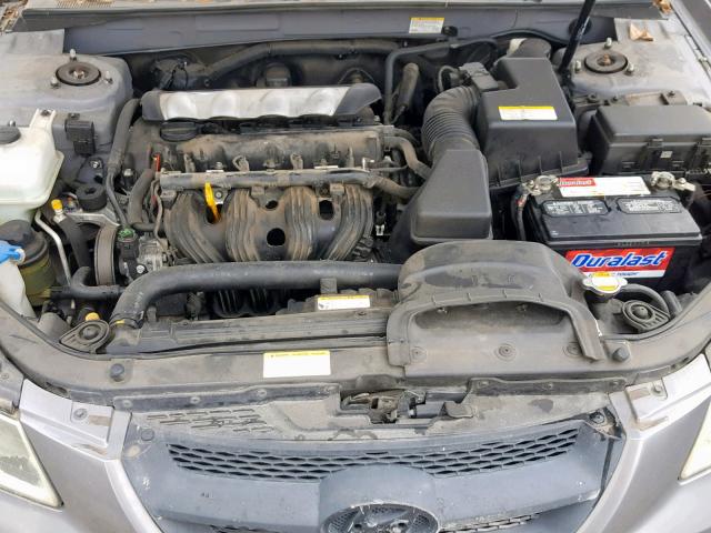 5NPET46C76H150544 - 2006 HYUNDAI SONATA GL GRAY photo 7