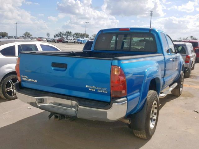 5TETU62N96Z171528 - 2006 TOYOTA TACOMA PRE BLUE photo 4