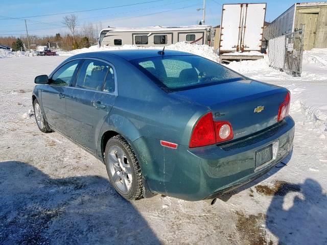1G1ZH57B294152915 - 2009 CHEVROLET MALIBU 1LT მწვანე ფოტო 3